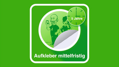 PVC-Aufkleber - mittelfristig - 5 Jahre